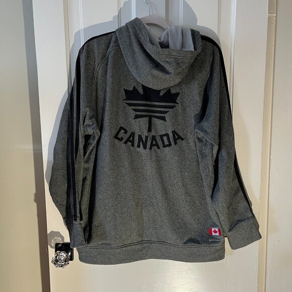 Men's Adidas Canada Olympics zip up hoodie - Grey - XL - Picture 2 of 10